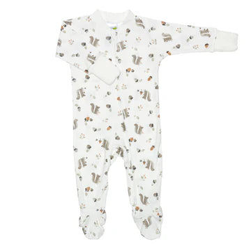 Perlimpinpin Pyjama en bambou Perlimpinpin Nouveau-né Écureuils