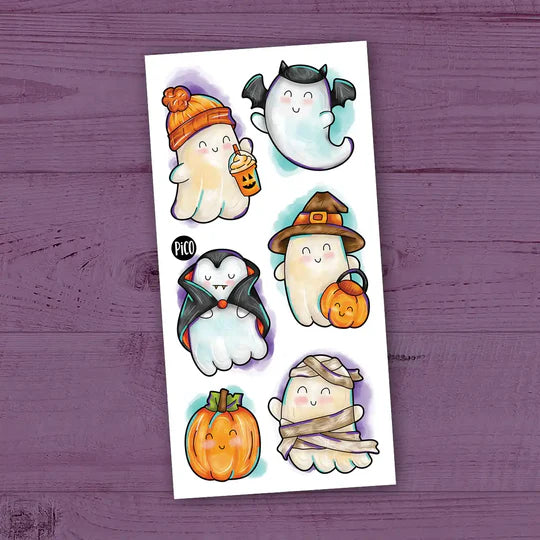 Pico Tatouages temporaires - Édition Halloween Pico Tatouages Temporaires Les fantômes