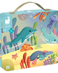 Janod Casse-tête panoramique Animaux marins 36 pièces Jouets Janod