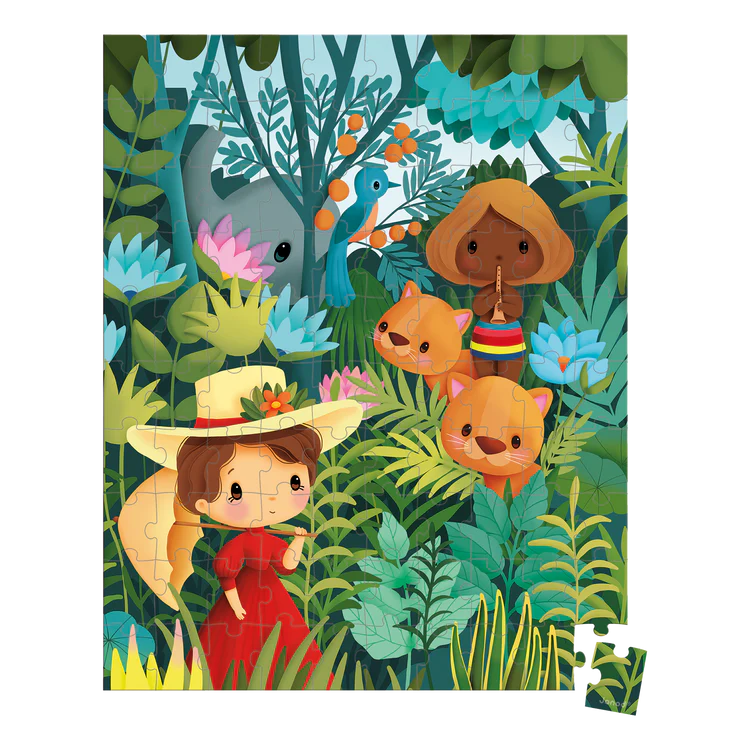 Janod Casse-tête Inspiré de Rousseau 100 pièces Jouets Janod