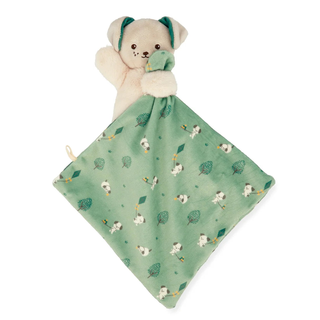Kaloo Doudou Carré douceur Jouets Kaloo Chien Vert