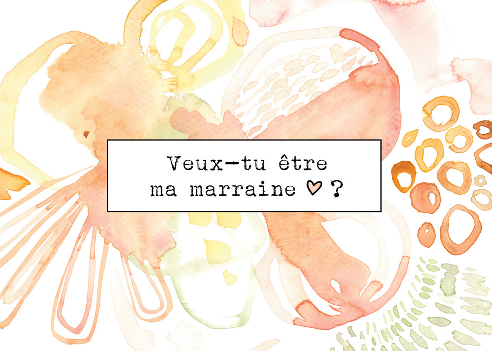 Stéphanie Renière Carte de souhait Marraine/Parrain Accessoires Stéphanie Renière Romane - Marraine