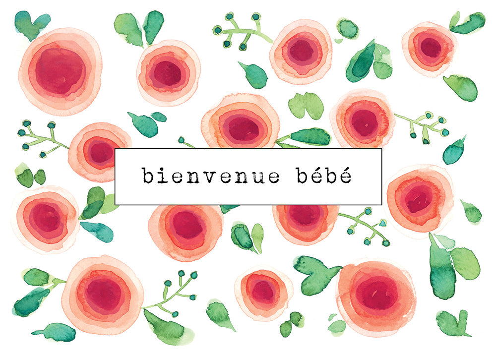Stéphanie Renière Carte de souhait Bienvenue bébé Accessoires Stéphanie Renière Abigaêlle