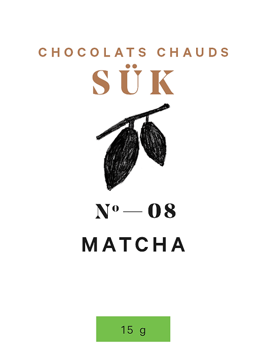 Sük Chocolat chaud Gourmandise Sük 15g Matcha