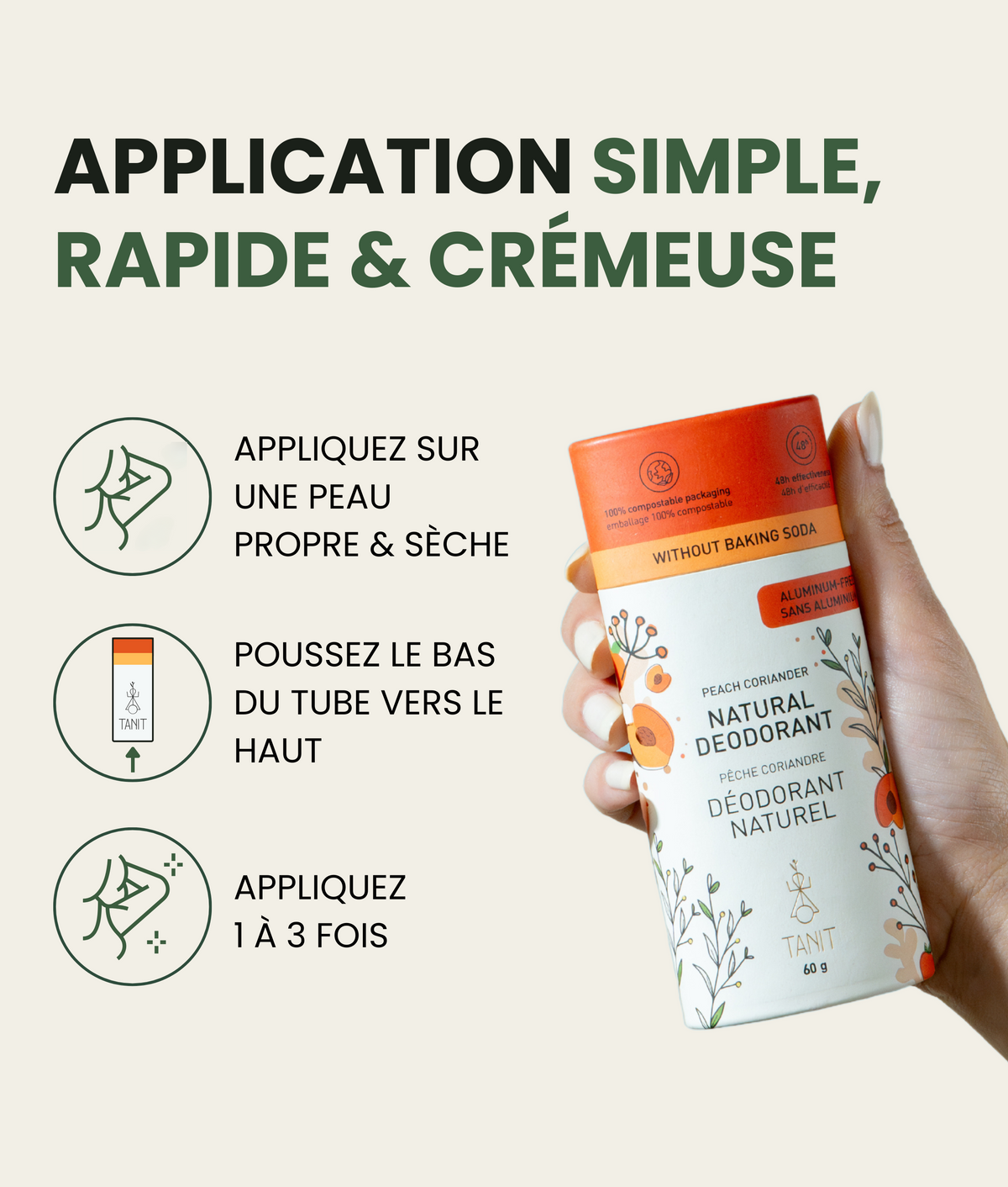 Tanit Déodorant solide naturel Soins corporels Tanit