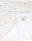 Béké Bobo Ensemble cape de bain et gant Béké Bobo Samy