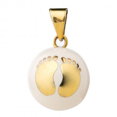 Bola Collier pour future maman Maternité Bola Blanc avec pieds  