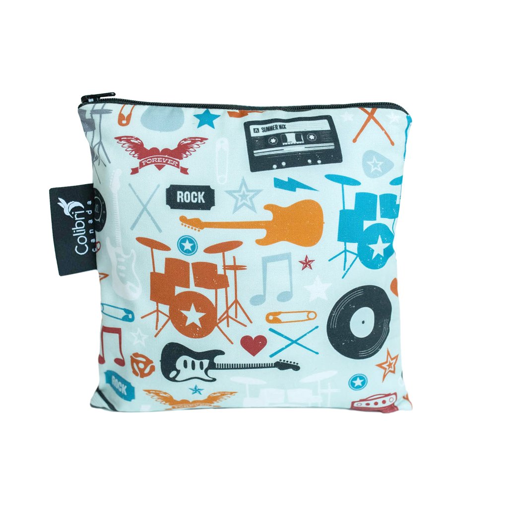 Colibri Sac réutilisable à collation grand format Alimentation Colibri Rock N&#39;Roll  