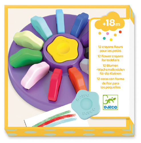 Djeco Crayons fleurs pour les petits Jouets Djeco   