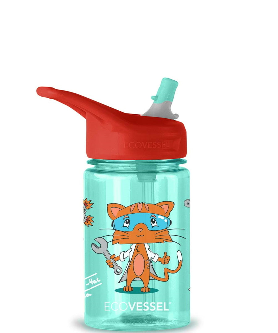 Ecovessel 12oz Straw Splash Water Bottle