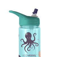 Ecovessel 12oz Straw Splash Water Bottle