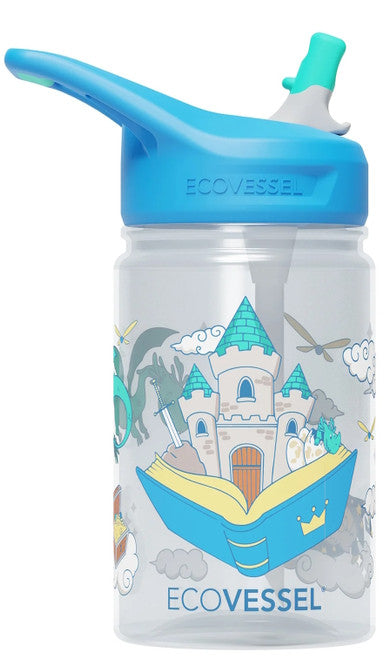 Ecovessel 12oz Straw Splash Water Bottle