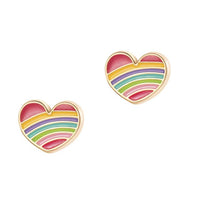 Girl nation Boucles d'oreilles Accessoires Girl nation Coeur arc-en-ciel  