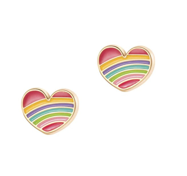 Girl nation Boucles d'oreilles Accessoires Girl nation Coeur arc-en-ciel  