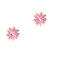 Girl nation Boucles d'oreilles Accessoires Girl nation Fleur rose et perle  