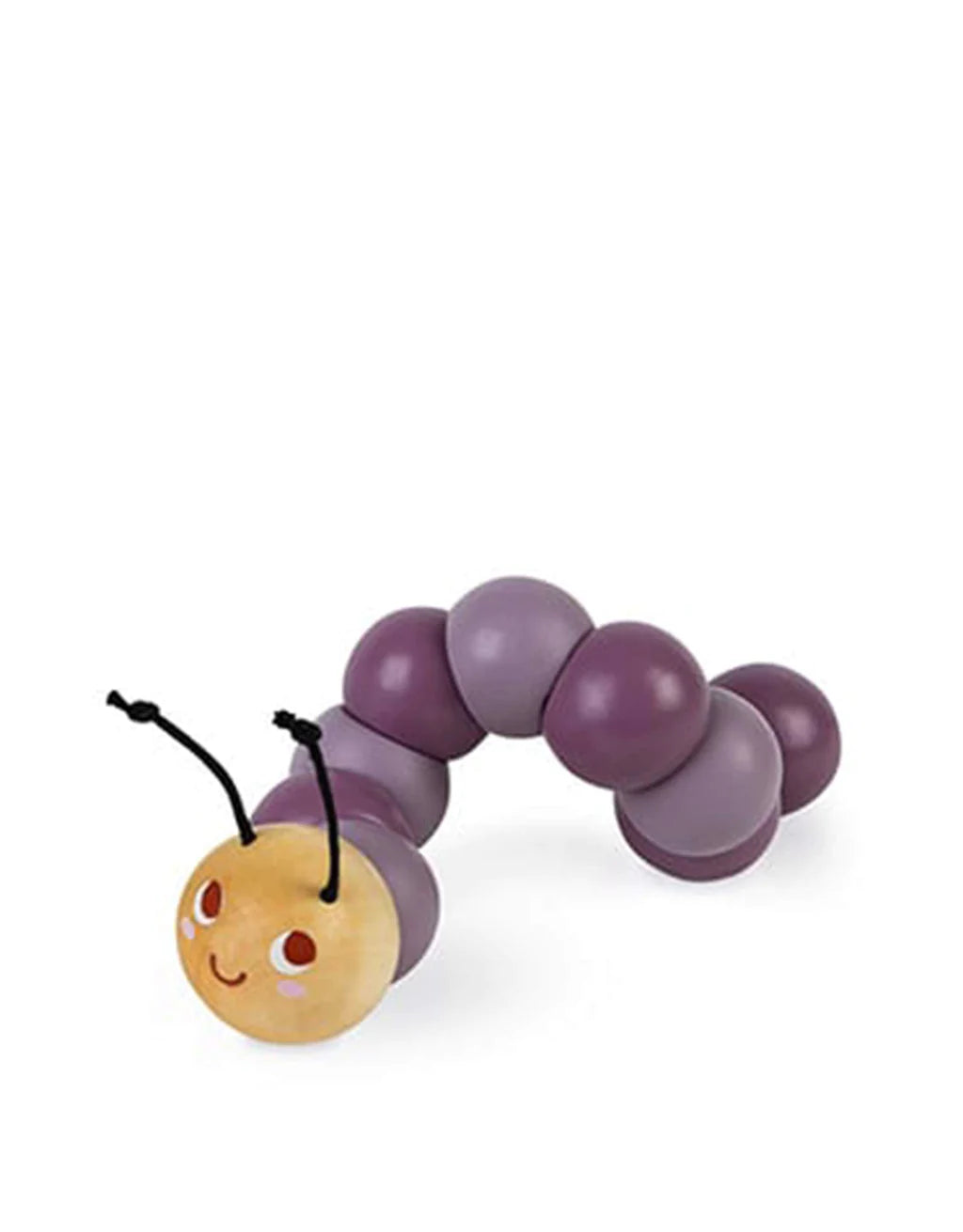 Janod Chenille articulée en bois Jouets Janod Mauve  