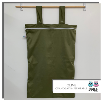 Joka Bébé Grand sac imperméable Couches lavables Joka Bébé Olive  