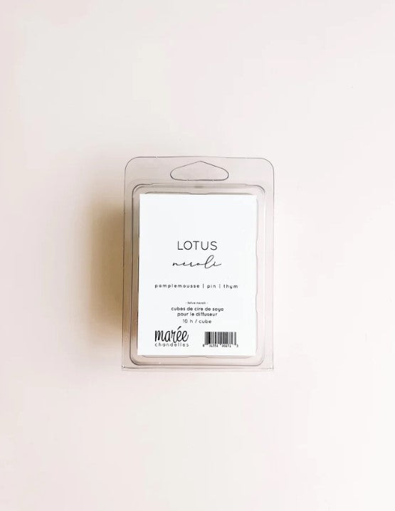 Marée Chandelles Pastilles de soya pour diffuseur Maison Marée Chandelles Lotus néroli  