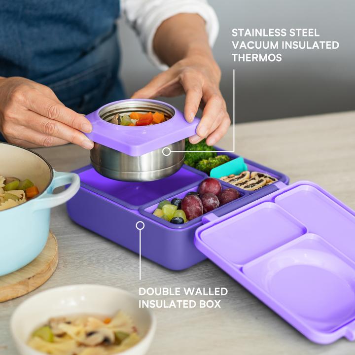 Omiebox Boite à goûter Alimentation Omiebox Mauve - Purple plum  