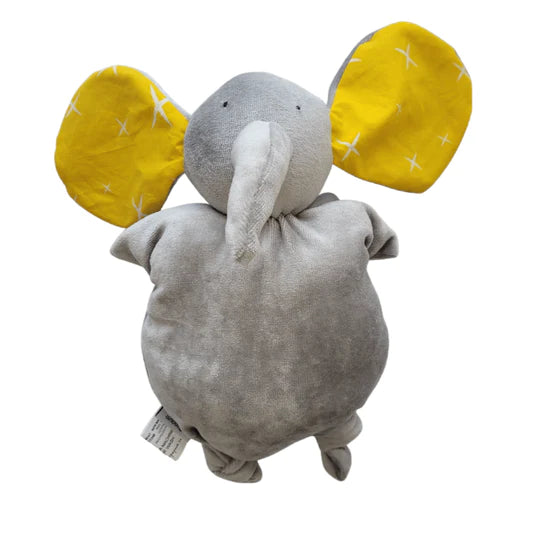 Papoum papoum Éléphant douillet Dodo Papoum Papoum Éléphant oreilles jaunes  