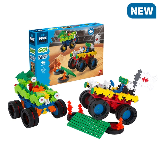 Plus Plus ++ MINI GO Monster trucks 600 morceaux basic Jouets Plus Plus   