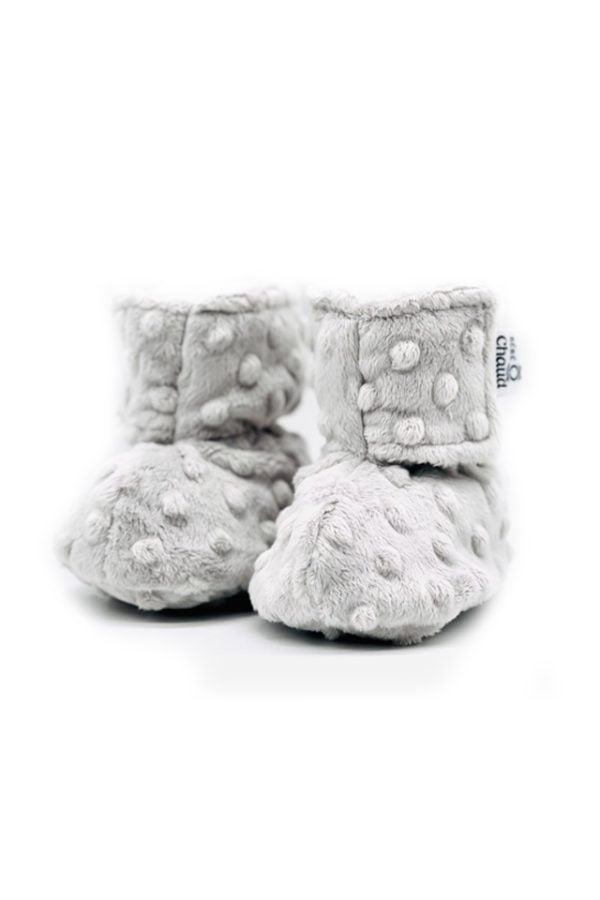 Bébé Ô Chaud Pantoufles 24-36 mois Vêtements Bébé Ô Chaud Gris  