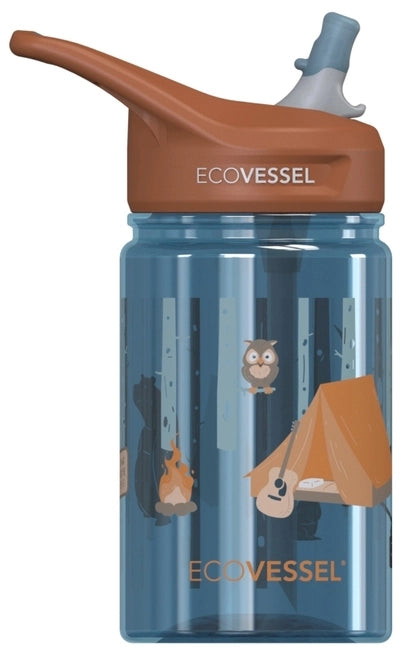 Ecovessel Gourde Splash à paille 12 oz Alimentation Ecovessel Camping  