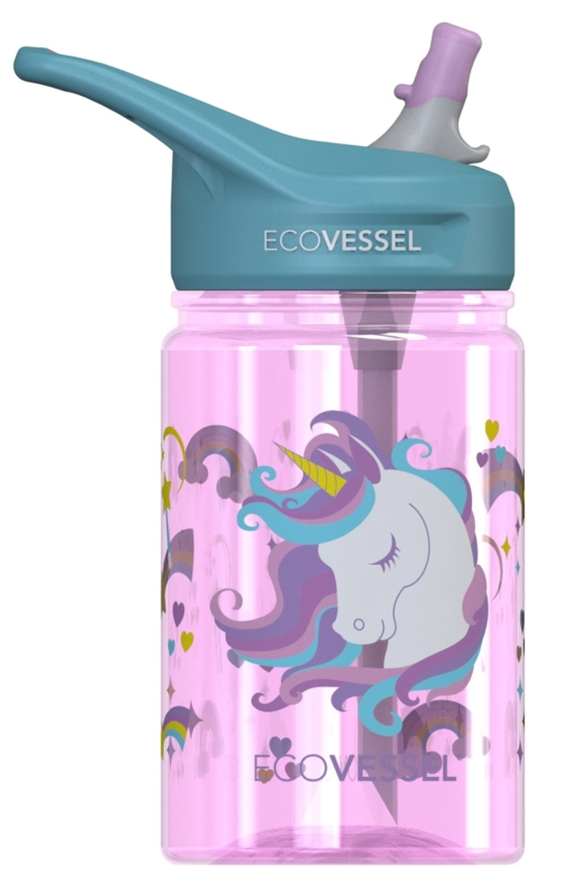 Ecovessel 12oz Straw Splash Water Bottle