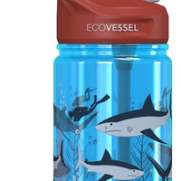 Ecovessel 12oz Straw Splash Water Bottle