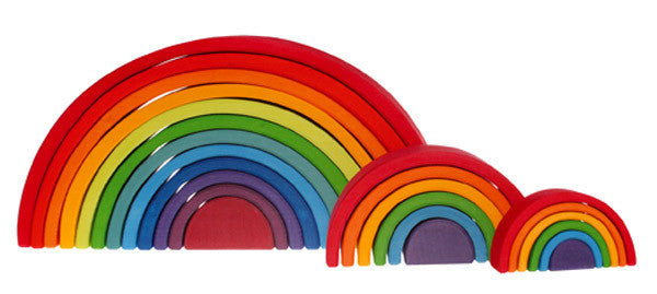 Grimm's Arc-en-ciel multicolore 6 morceaux Jouets Grimm's Spiel & Holz Design   