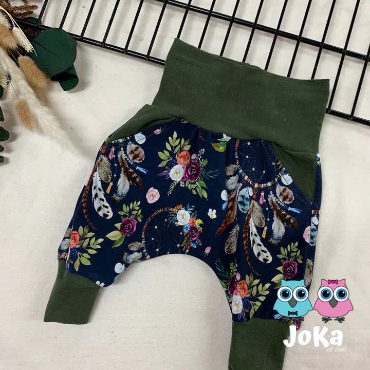 Joka Pantalons évolutifs  Joka Bébé Rêves automnaux/vert sapin 3-12 mois  