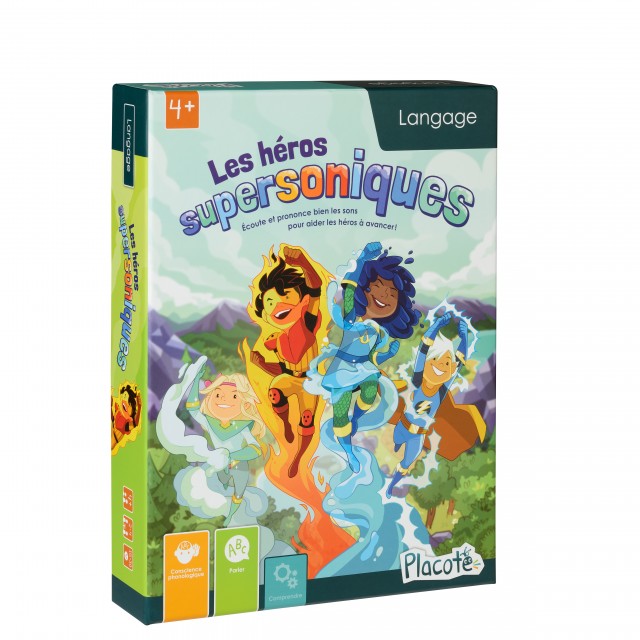 Placote Les héros supersoniques Jouets Placote : Jeux de langage   